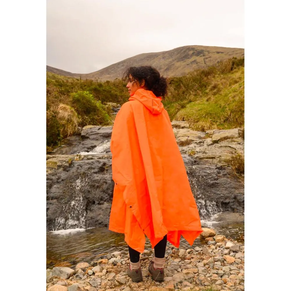 Poncho De Pluie|Veste Randonnée<MAC IN A SAC Poncho de pluie Mias Poncho Neon Orange