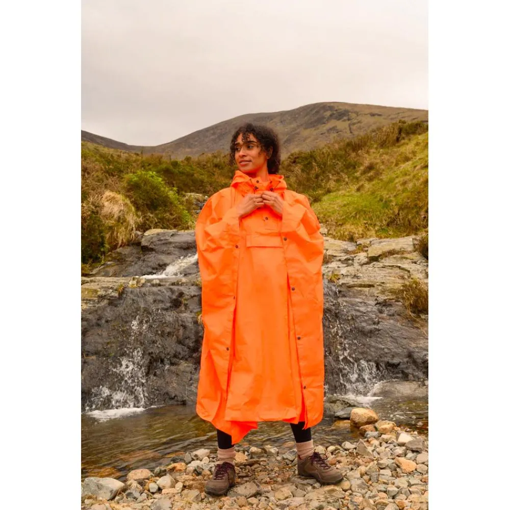 Poncho De Pluie|Veste Randonnée<MAC IN A SAC Poncho de pluie Mias Poncho Neon Orange