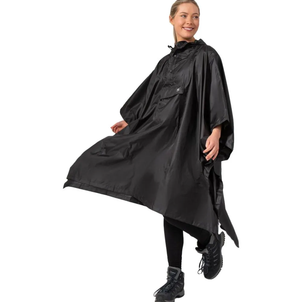 Online Poncho de pluie Mias Poncho Black Poncho De Pluie|Veste Randonnée