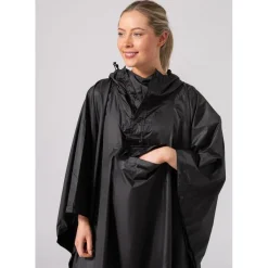 Online Poncho de pluie Mias Poncho Black Poncho De Pluie|Veste Randonnée