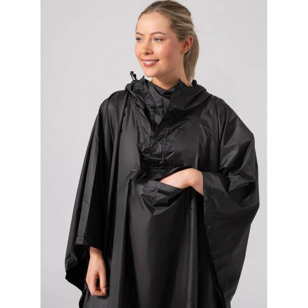 Online Poncho de pluie Mias Poncho Black Poncho De Pluie|Veste Randonnée