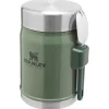 Sale Popote The Legendary Food Jar + Spork 0.4L Hammertone Green Popote|Vaisselle Camping