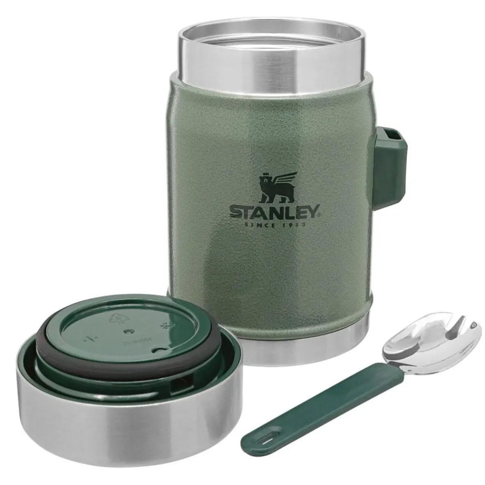 Sale Popote The Legendary Food Jar + Spork 0.4L Hammertone Green Popote|Vaisselle Camping