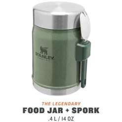 Sale Popote The Legendary Food Jar + Spork 0.4L Hammertone Green Popote|Vaisselle Camping