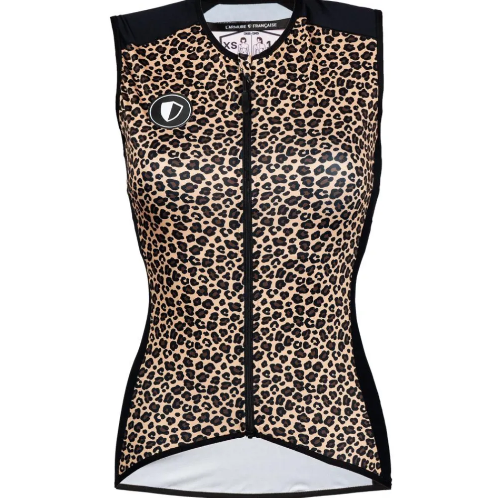 Dorsale<L'Armure Française Protection dorsale Ilem Women Leopard Yellow