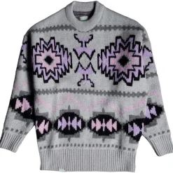 Discount Pull Pohono Jumpers Gris Chine Sweat - Pull - Poncho