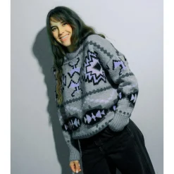 Discount Pull Pohono Jumpers Gris Chine Sweat - Pull - Poncho