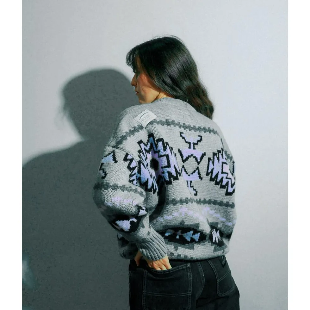 Discount Pull Pohono Jumpers Gris Chine Sweat - Pull - Poncho