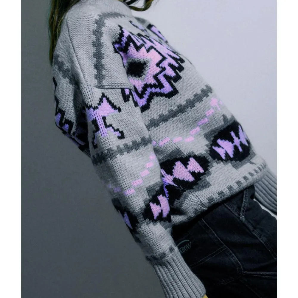 Discount Pull Pohono Jumpers Gris Chine Sweat - Pull - Poncho