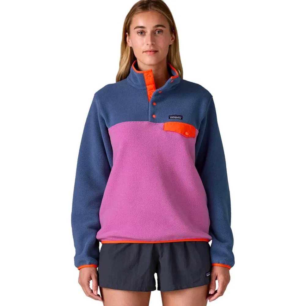 New Pull Women’s Lightweight Synchilla Snap-T Brisk Purple Femme Polaire Femme|Sweat - Pull - Poncho