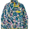 Polaire Femme|Sweat - Pull - Poncho<Patagonia Pull Women’s Lightweight Synchilla Snap-T Wild Botanist Tidal Teal
