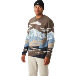 Pull Gibow Knit Sweater Cloudy Landscape Men Sweat - Pull - Poncho