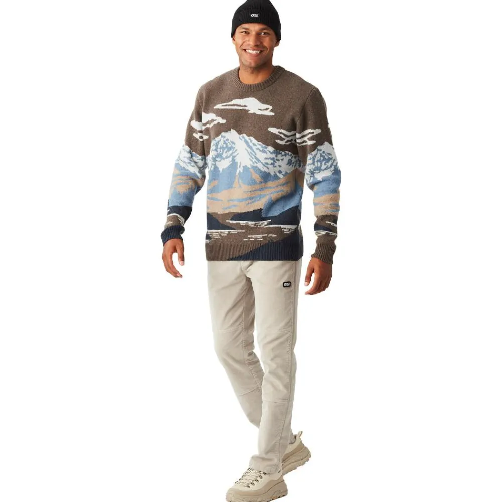 Pull Gibow Knit Sweater Cloudy Landscape Men Sweat - Pull - Poncho