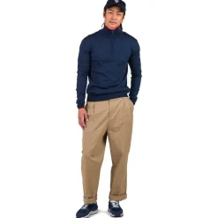 Hot Pull Stripe Hz Knit New Dark Navy Sweat - Pull - Poncho