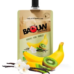 Hot Purée Compotes Energétiques Bio 90g Banane - Kiwi - Vanille Entrainement|Compote Énergétique