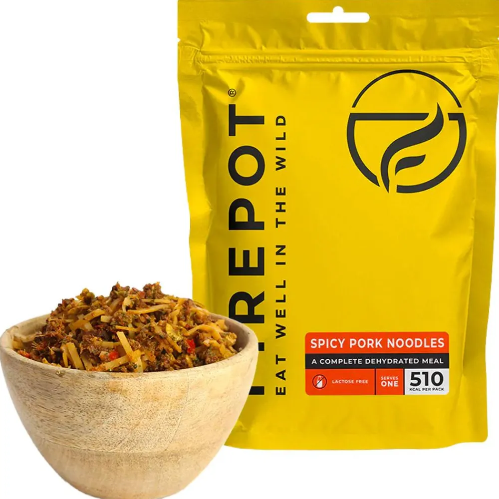 Sale Repas Lyophilisé Nouilles Epicées Au Porc 125 g. Repas Lyophilisés