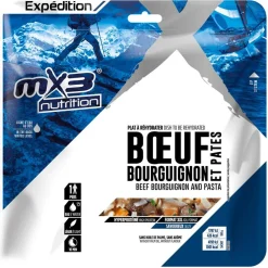 Repas Lyophilisés<MX3 Repas Lyophilisé Bœuf Bourguignon & Pâtes 130 g.