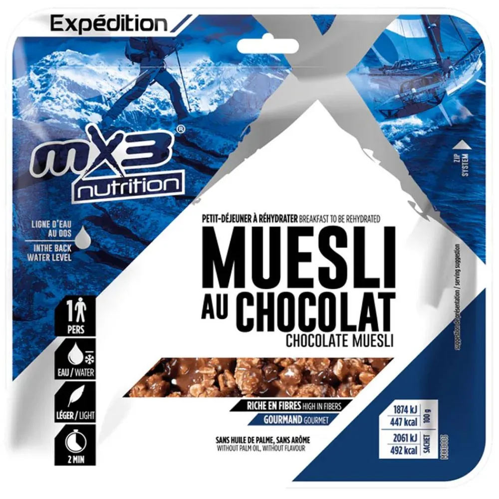 Repas Lyophilisé Muesli Chocolat 110 g. Repas Lyophilisés