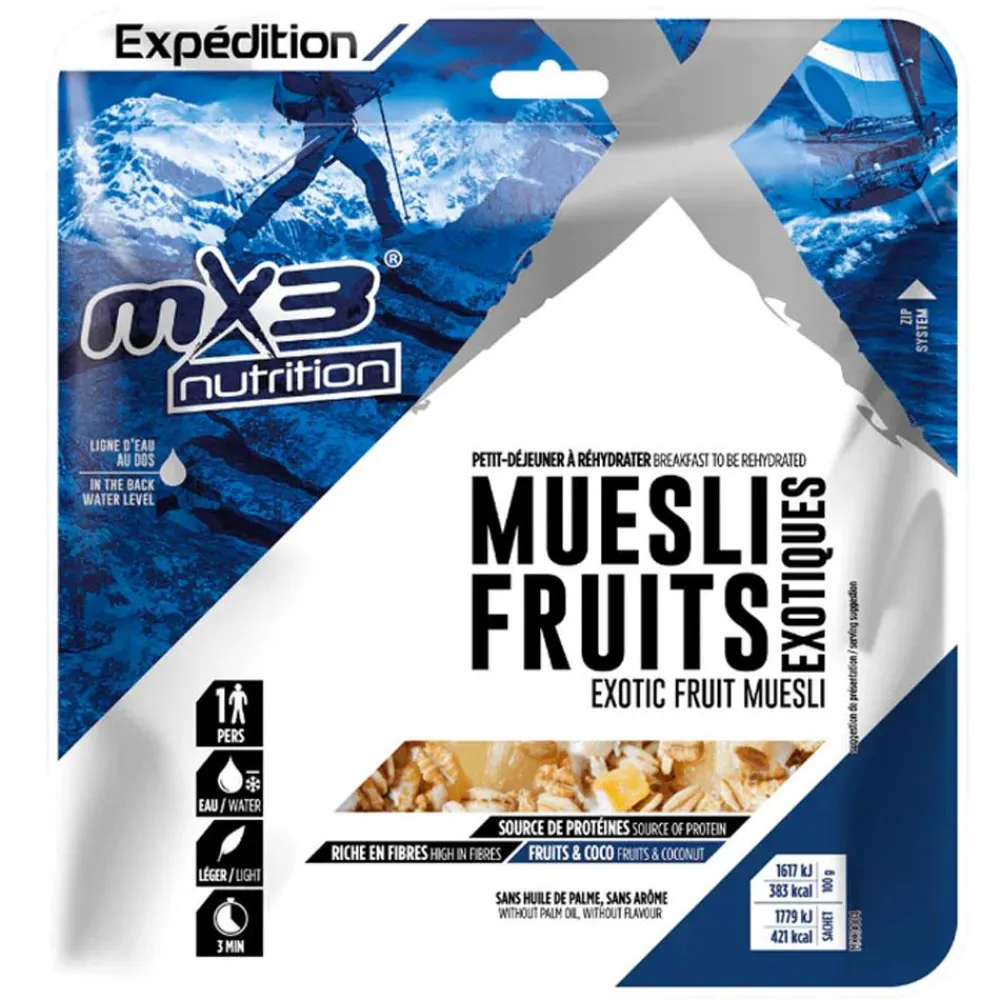 Repas Lyophilisés<MX3 Repas Lyophilisé Muesli Exotique 110 g.