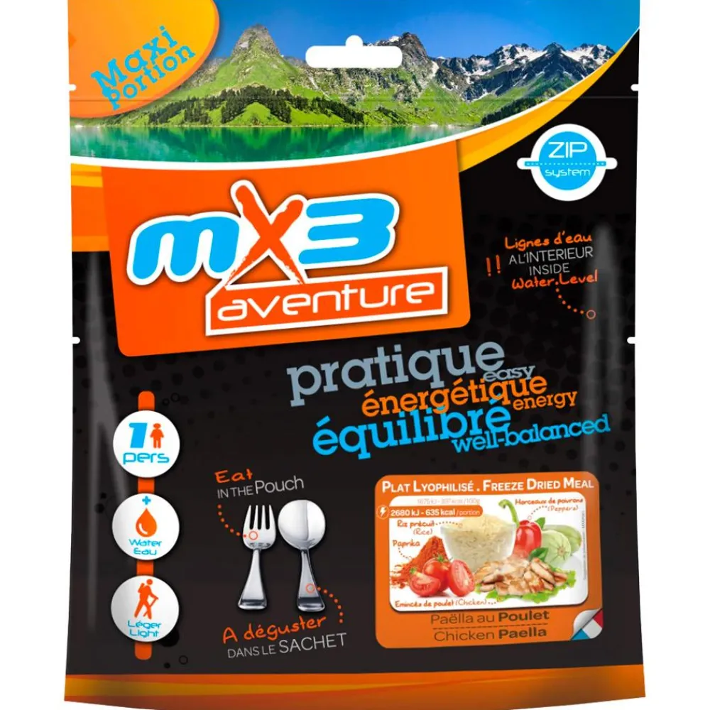 Repas Lyophilisés<MX3 Repas Lyophilisé Paëlla Au Poulet