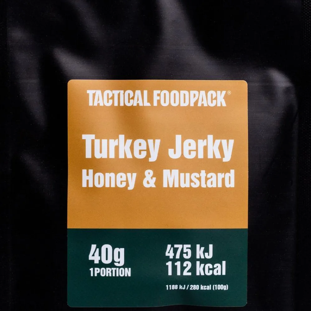 Best Repas Lyophilisé Jerky de Dinde au Miel et à la Moutarde 40 g. Repas Lyophilisés