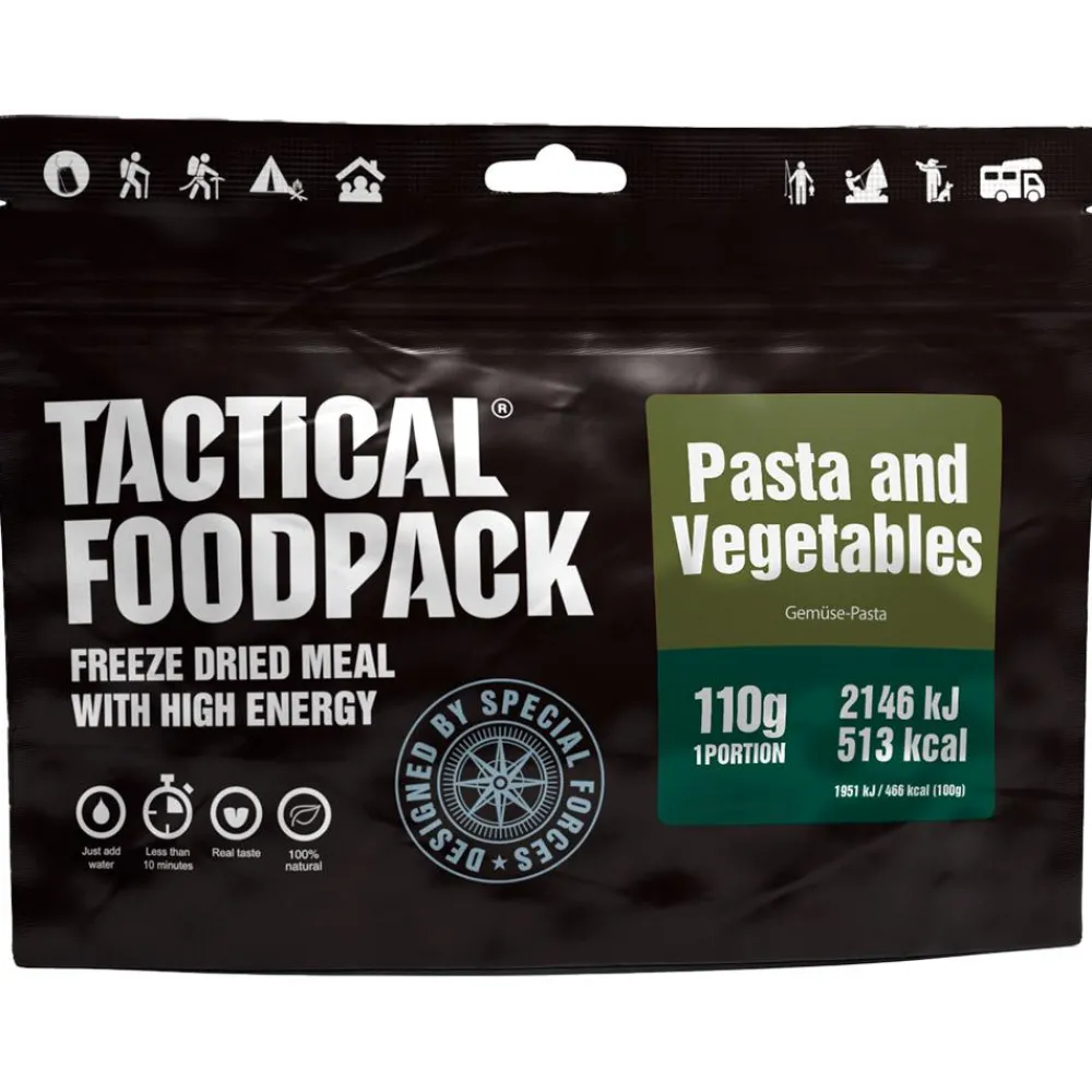 Sale Repas Lyophilisé Pâtes et Légumes 110g Repas Lyophilisés