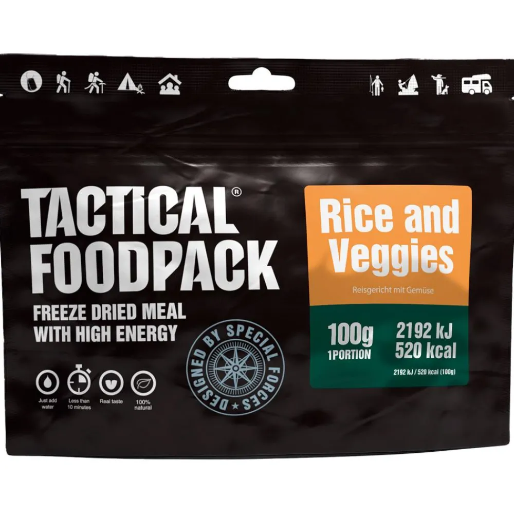 New Repas Lyophilisé Riz et Légumes 100g Repas Lyophilisés