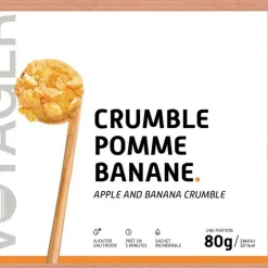 Hot Repas Lyophilisé   Crumble Pomme-Banane 80 g. Repas Lyophilisés