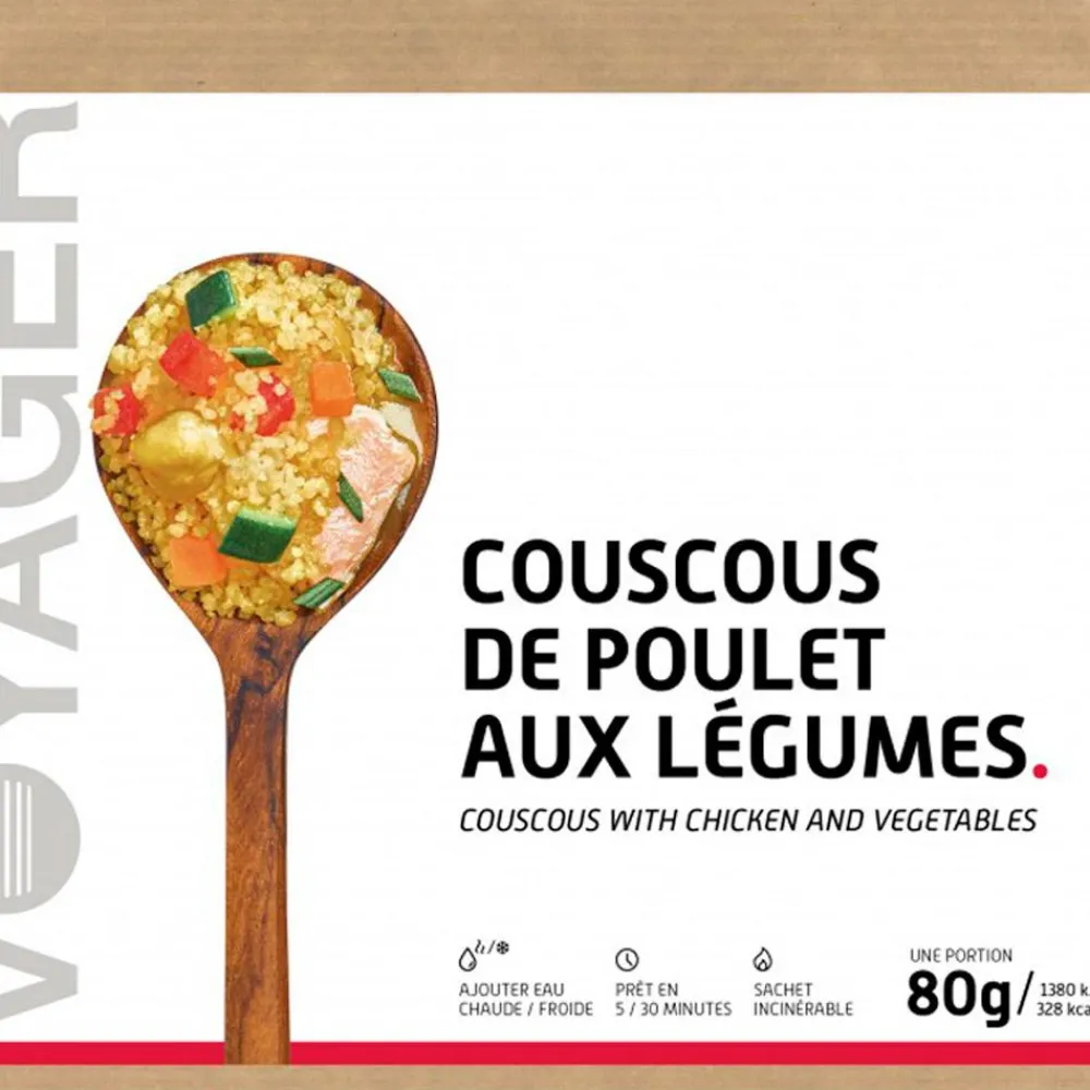 Repas Lyophilisés<Voyager Repas Lyophilisé Couscous De Poulet Aux Légumes 80 g.