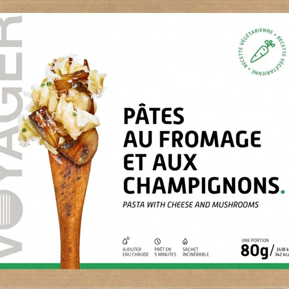 Discount Repas Lyophilisé Pâtes Au Fromage Et Aux Champignons 80 g. Repas Lyophilisés
