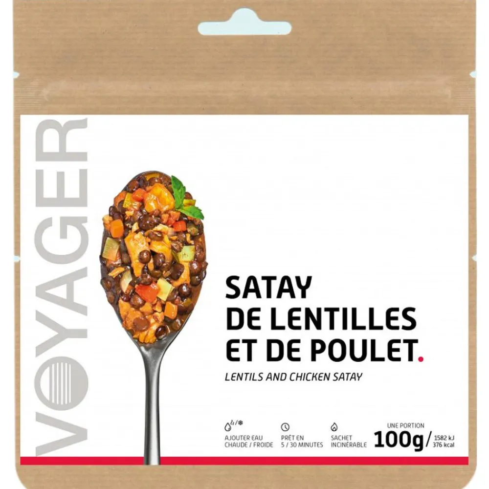 Repas Lyophilisés<Voyager Repas Lyophilisé Satay De Lentilles Au Poulet 100 g.