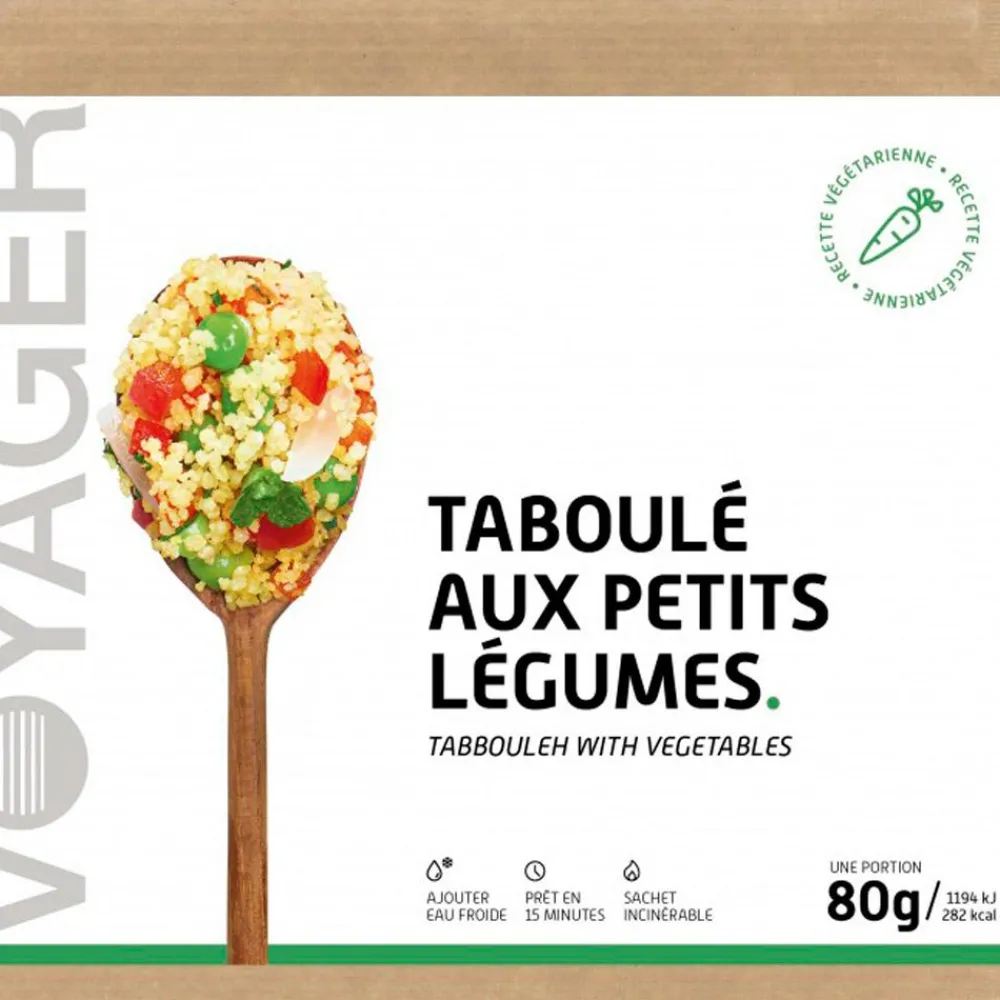 Repas Lyophilisé Taboulé Aux Petits Légumes 80 g. Repas Lyophilisés