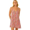 New Robe Las Dalias Ditsy Cover Up Blue Combinaison - Robe
