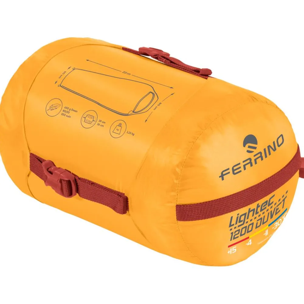 Sac De Couchage En Duvet<Ferrino Sac de couchage Lightech 1200 Duvet Rds Jaune