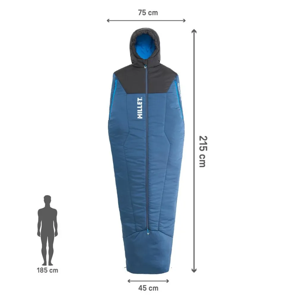 Sac Couchage Synthétique<Millet Sac de couchage Bossons 5°C Dark Denim