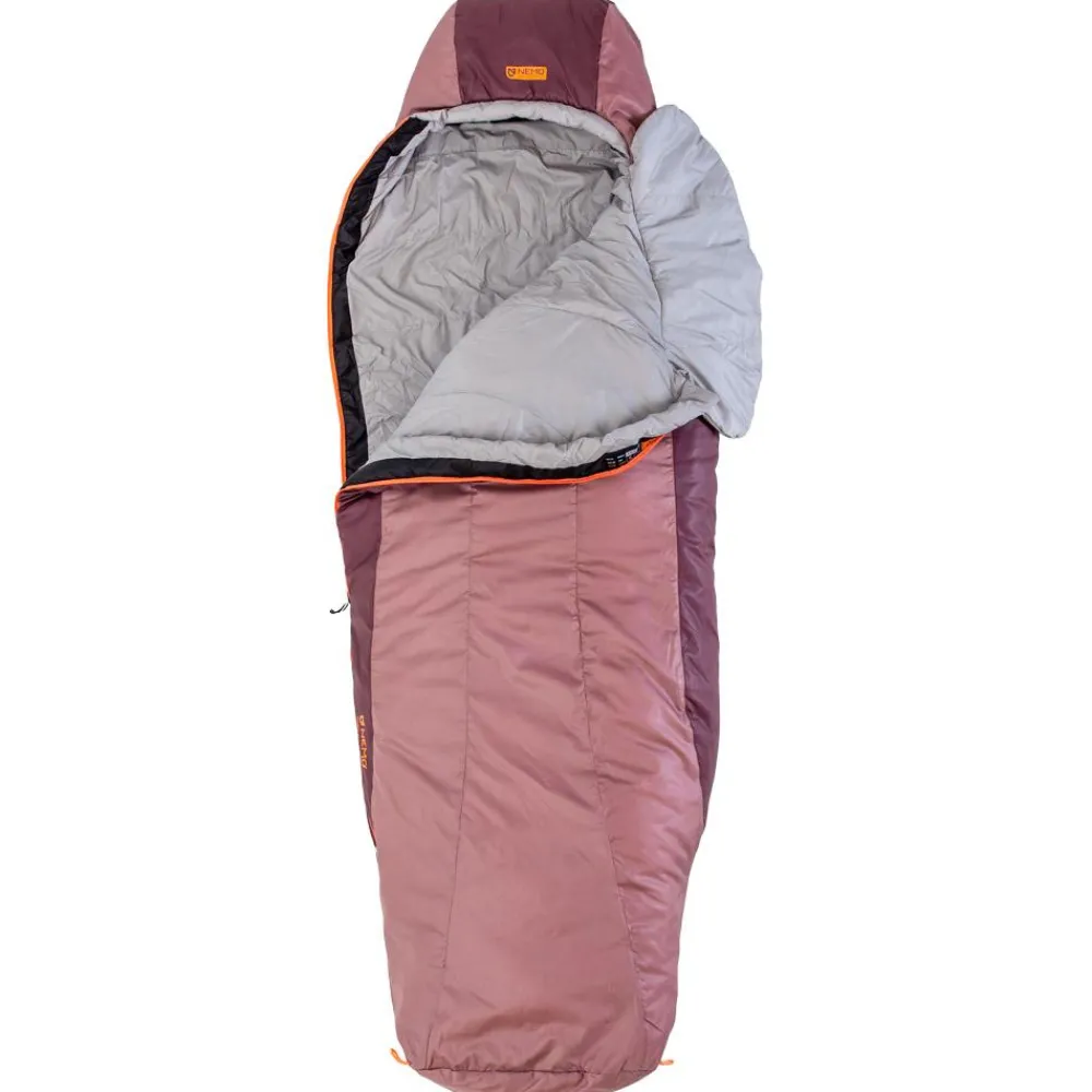 Clearance Sac de couchage Tempo Women's 35 Twilight Mauve Paloma Gray Sac Couchage Synthétique