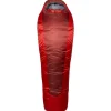 Outlet Sac de couchage Solar Eco 3 Long Left Oxblood Red Sac Couchage Synthétique