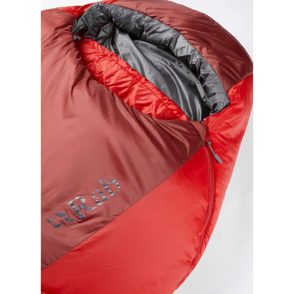Outlet Sac de couchage Solar Eco 3 Long Left Oxblood Red Sac Couchage Synthétique
