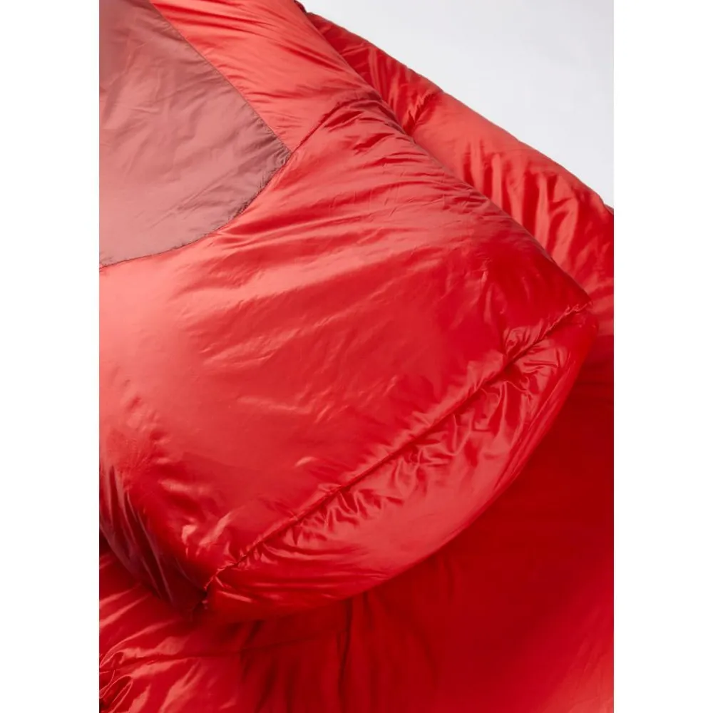 Outlet Sac de couchage Solar Eco 3 Long Left Oxblood Red Sac Couchage Synthétique