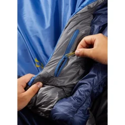 Discount Sac de couchage Solar Eco 2 Regular Left Ascent Blue Sac Couchage Synthétique