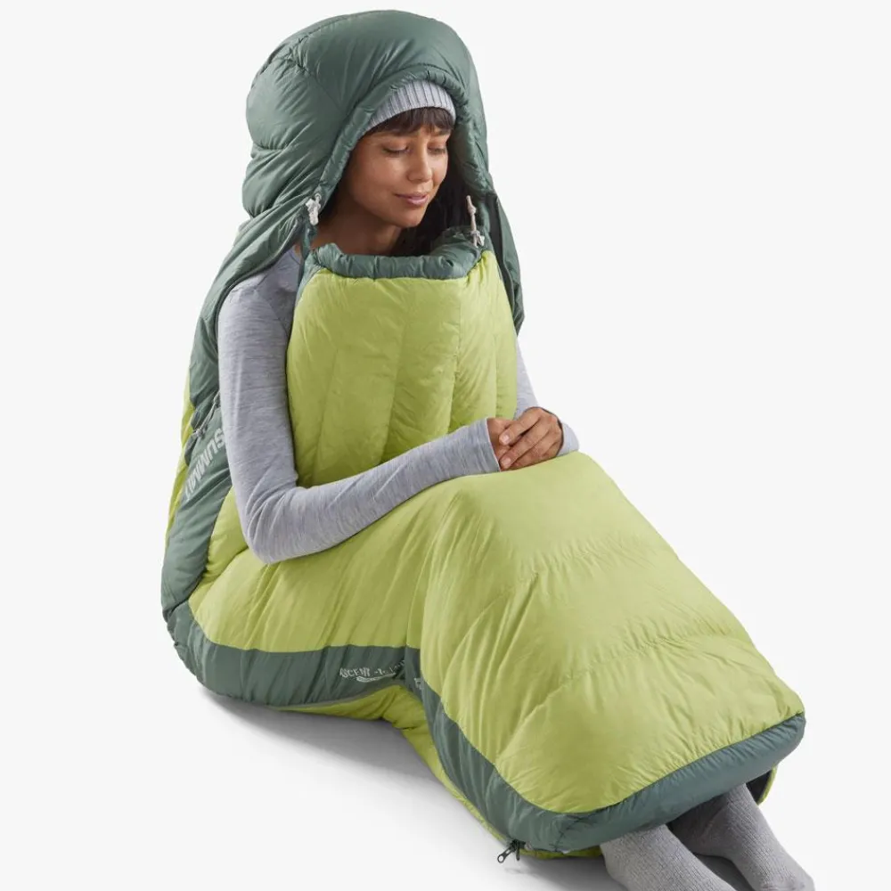 Sac de couchage Ascent Women's -1°C/30°F Lemon Green Sac De Couchage En Duvet