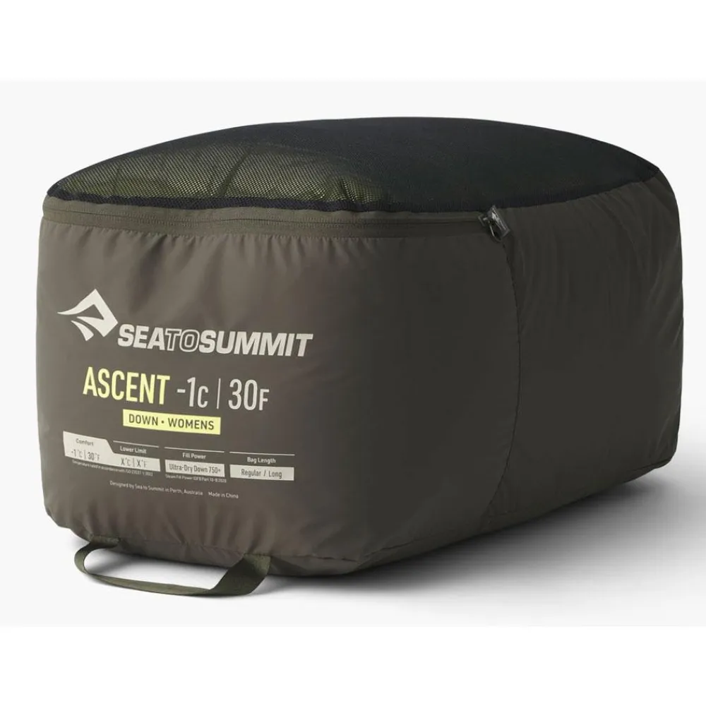 Sac de couchage Ascent Women's -1°C/30°F Lemon Green Sac De Couchage En Duvet