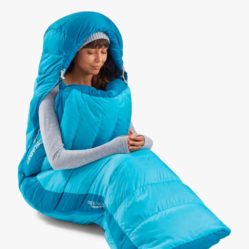 Sale Sac de couchage Trek Women's -9°C/15°F Navy Bleu Ocean Sac De Couchage En Duvet