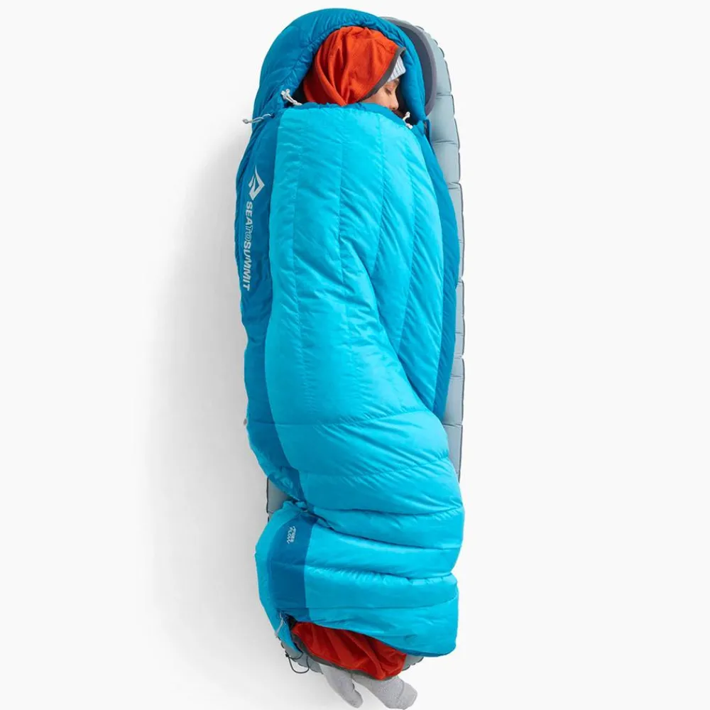 Sale Sac de couchage Trek Women's -9°C/15°F Navy Bleu Ocean Sac De Couchage En Duvet