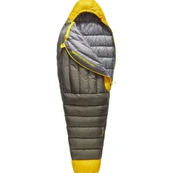 Hot Sac de couchage Spark -1°C/30°F Grey Yellow Sac De Couchage En Duvet