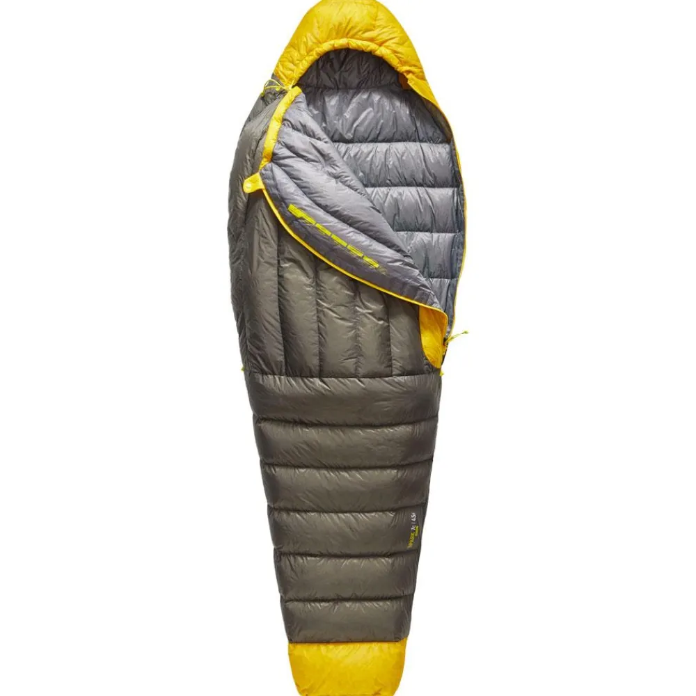Hot Sac de couchage Spark -1°C/30°F Grey Yellow Sac De Couchage En Duvet