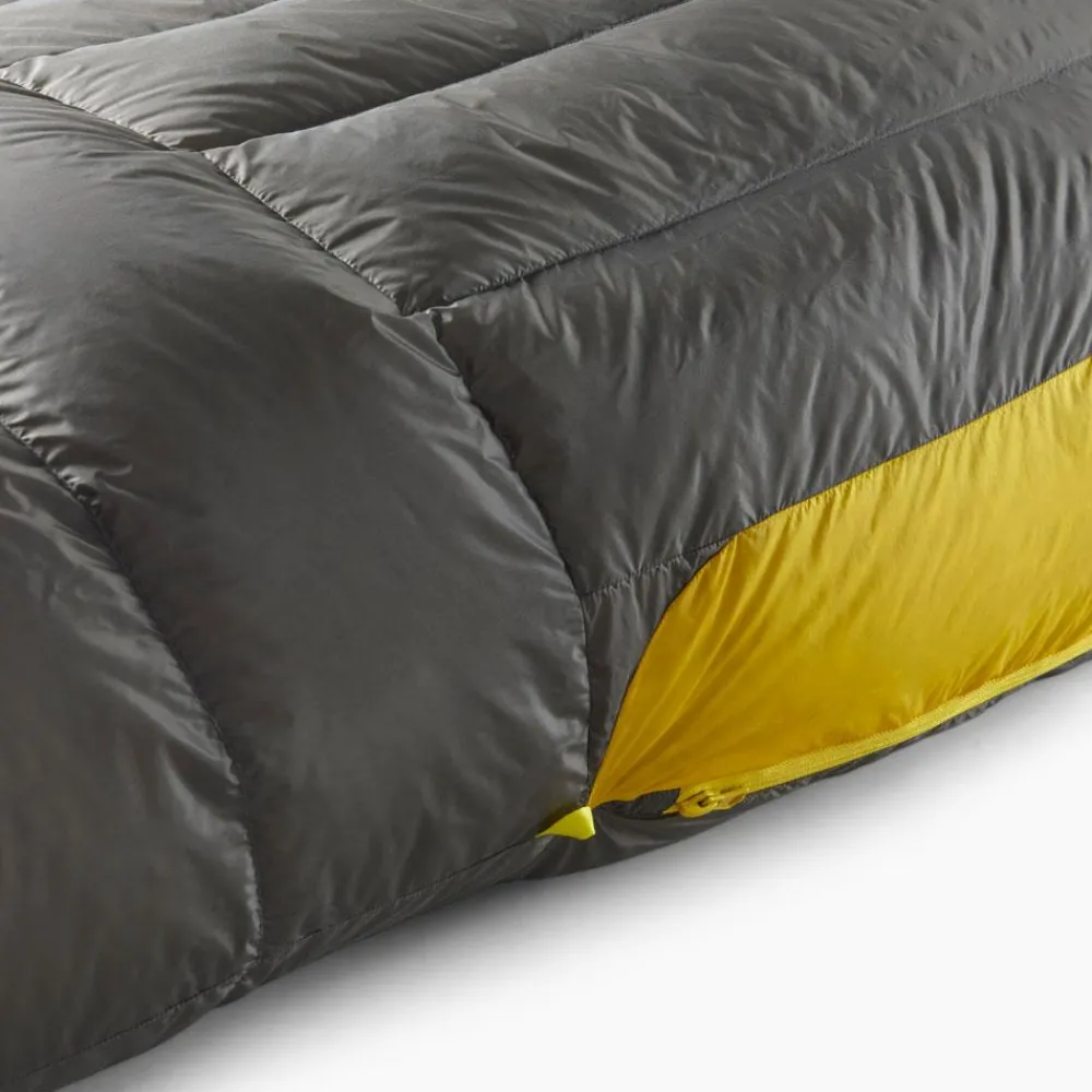 Hot Sac de couchage Spark -1°C/30°F Grey Yellow Sac De Couchage En Duvet