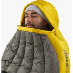 Hot Sac de couchage Spark -1°C/30°F Grey Yellow Sac De Couchage En Duvet