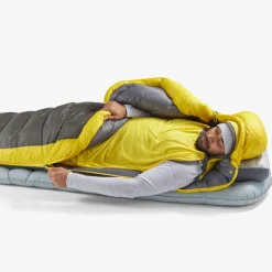 Hot Sac de couchage Spark -1°C/30°F Grey Yellow Sac De Couchage En Duvet
