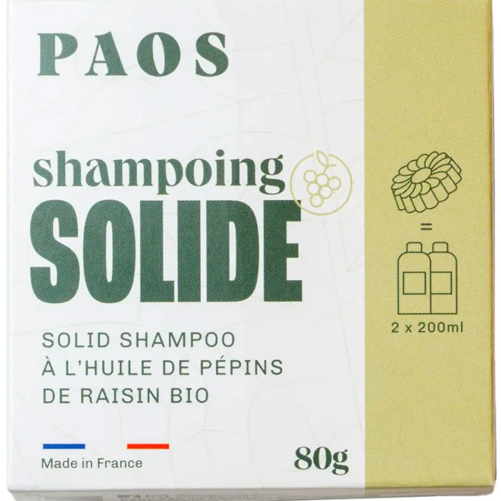 New Shampoing Solide 80 g Huile De Pépins De Raisin Bio Hygiène